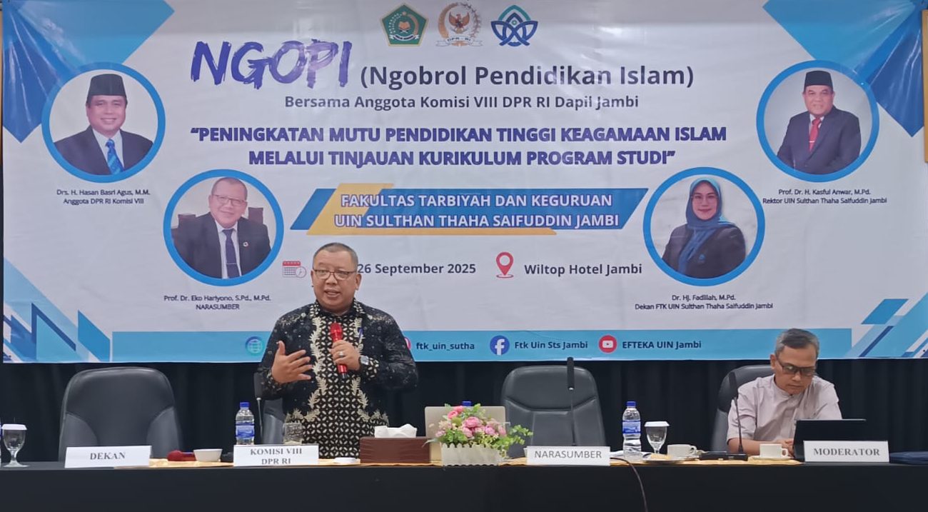 Tingkatkan Mutu Pendidikan, Dosen PGMI UIN Jambi Ikuti NGOPI Bahas Tinjauan Kurikulum