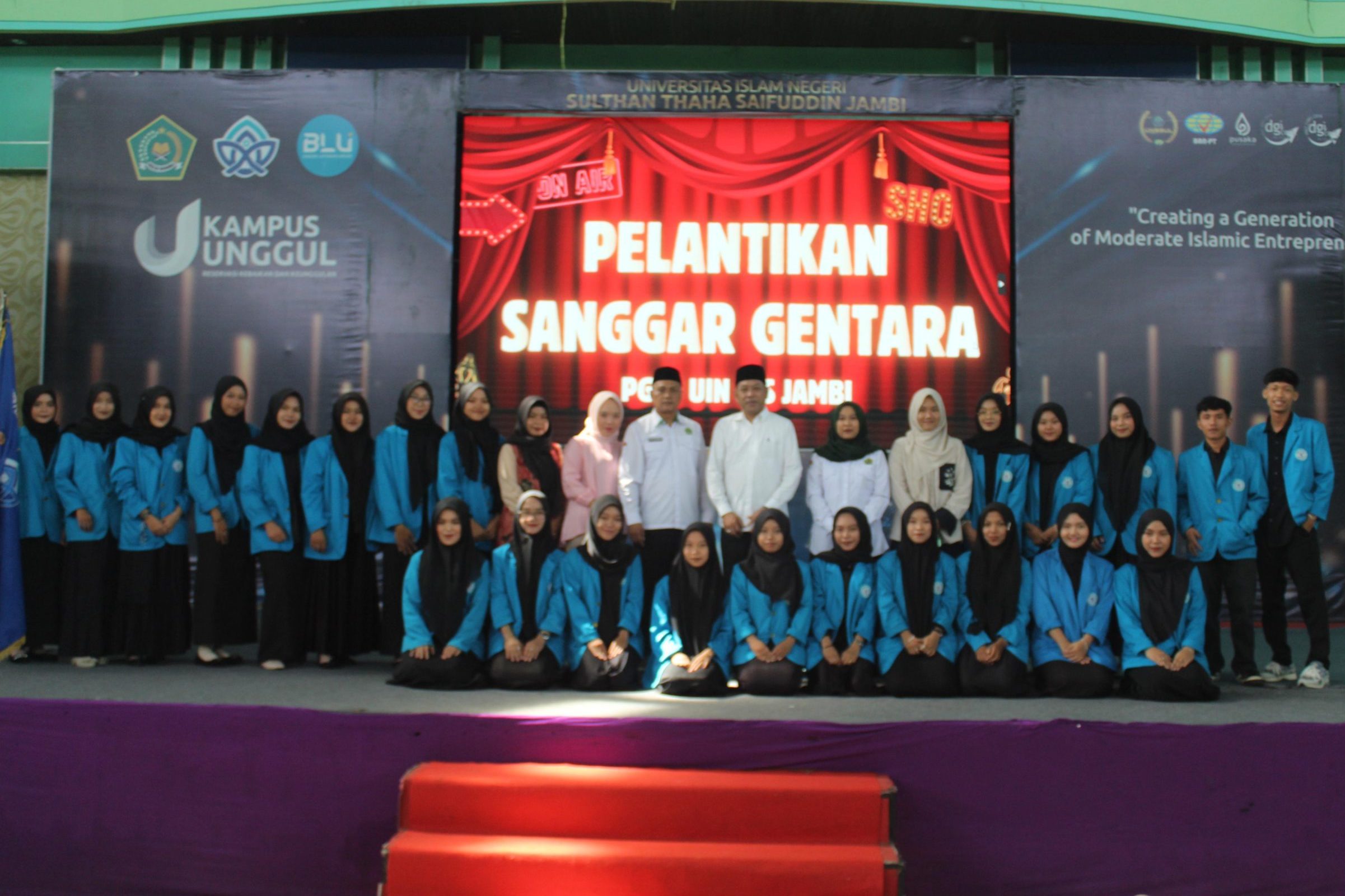 Pelantikan Pengurus Sanggar Gentara PGMI UIN STS Jambi Berlangsung Khidmat dan Meriah